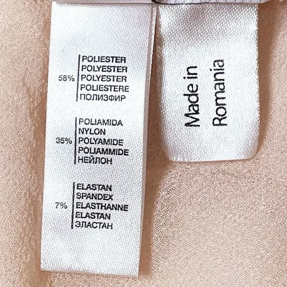 I.D. Sarrieri Pink Blush Sheer Chemise Slip Floral Lace Size 42 EU 8 - Picture 4 of 5